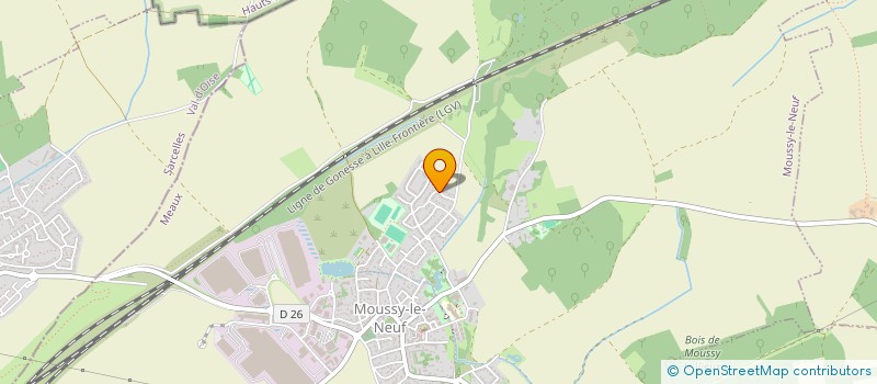 localisation de l'entreprise AVIEX à VILLENEUVE-SOUS-DAMMARTIN