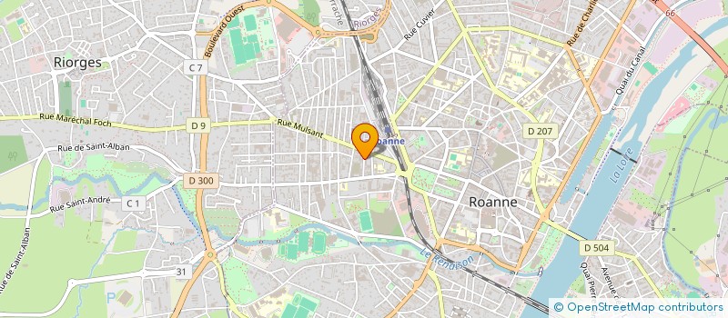 localisation de l'entreprise AVIF-FORMATION à ROANNE