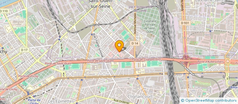 localisation de l'entreprise AVIGNANT THOMAS à SAINT-OUEN-SUR-SEINE