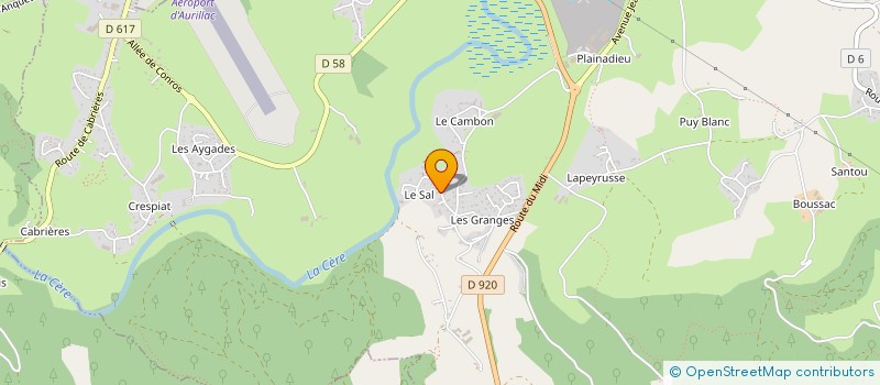 localisation de l'entreprise AVIGNON 15 à ARPAJON-SUR-CERE