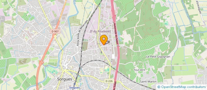 localisation de l'entreprise AVIGNON BOIS INDUSTRIE  SORGUES