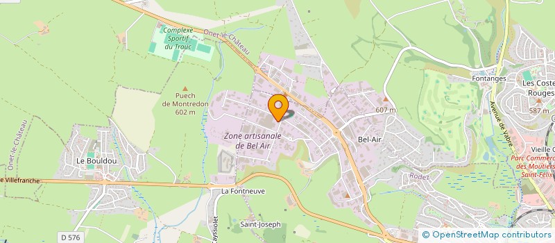 localisation de l'entreprise AVIGNON-BRU  RODEZ