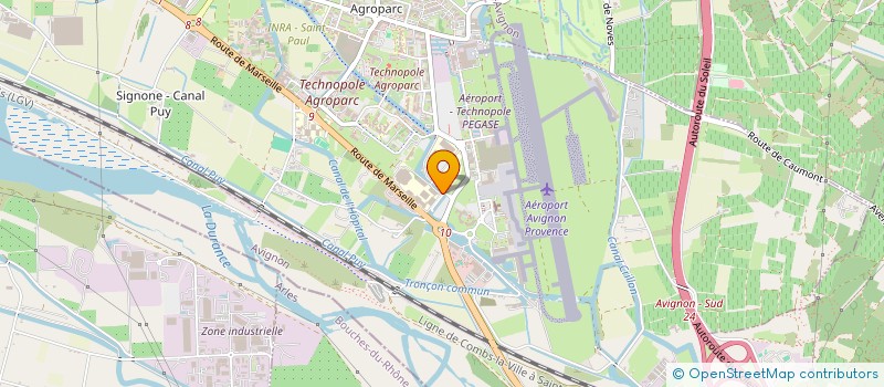 localisation de l'entreprise AVIGNON HELICOPTERES  AVIGNON