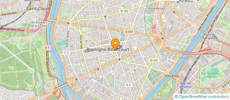 localisation de l'entreprise AVIGNON INVESTISSEMENTS  BOULOGNE-BILLANCOURT