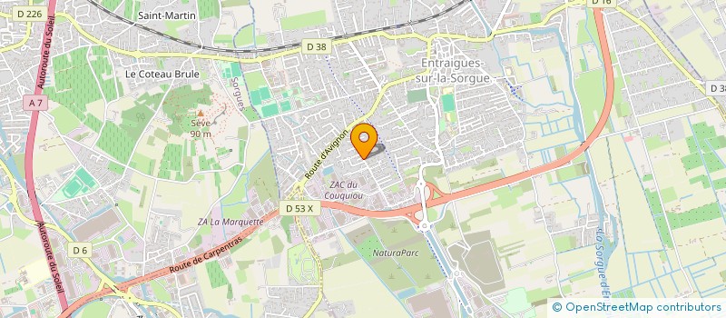 localisation de l'entreprise AVIGNON NORD  ENTRAIGUES SUR LA SORGUE