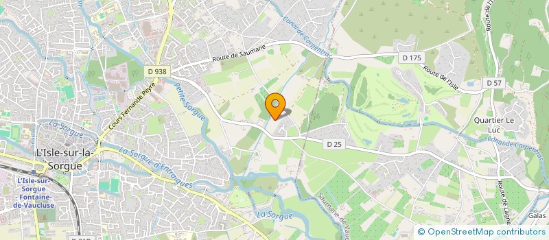 localisation de l'entreprise AVIGNON-TEINTURIERS  L'ISLE-SUR-LA-SORGUE