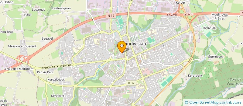 localisation de l'entreprise AVILAND  LANDIVISIAU