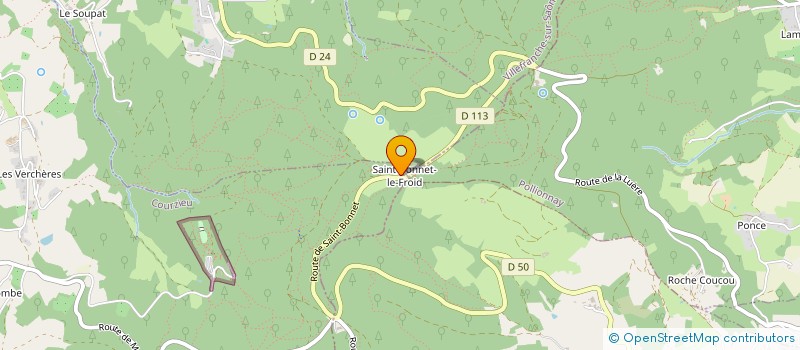 localisation de l'entreprise AVILEO  COURZIEU