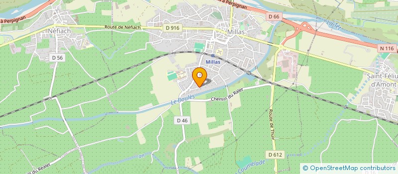 localisation de l'entreprise AVILLA à MILLAS