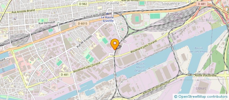 localisation de l'entreprise AVILOG à LE HAVRE