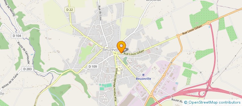 localisation de l'entreprise AVIM CHQ  BEUZEVILLE