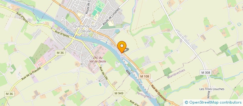 localisation de l'entreprise AVIMMO à QUESNOY-SUR-DEULE