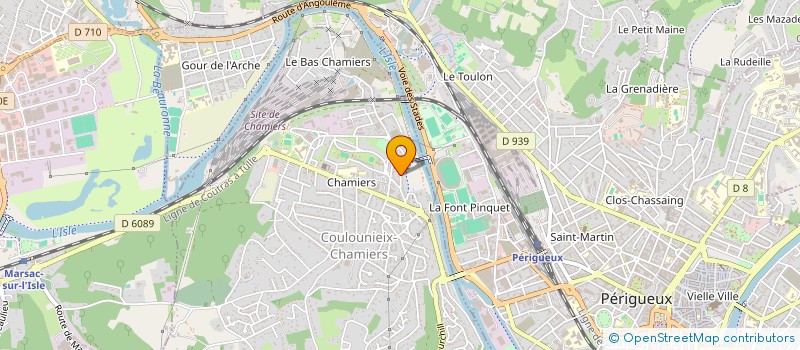 localisation de l'entreprise AVINA CHAMIERS  COULOUNIEIX-CHAMIERS