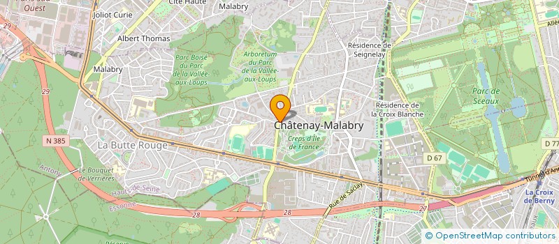 localisation de l'entreprise AVINCCIIA DANSE à CHATENAY-MALABRY