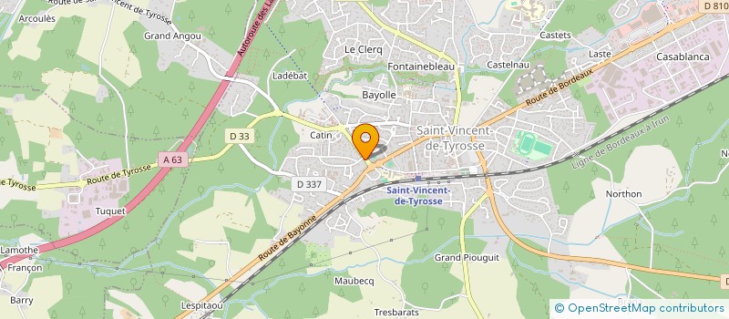 localisation de l'entreprise AVINE  SAINT-VINCENT-DE-TYROSSE