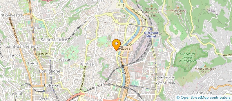 localisation de l'entreprise AVINEO à NICE