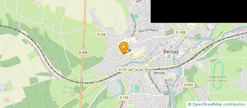 localisation de l'entreprise AVIONS MUDRY ET COMPAGNIE SA à BERNAY