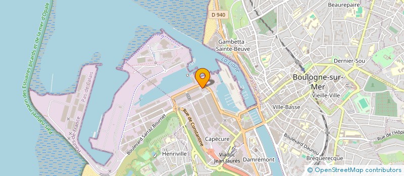 localisation de l'entreprise AVIPECHE à BOULOGNE-SUR-MER