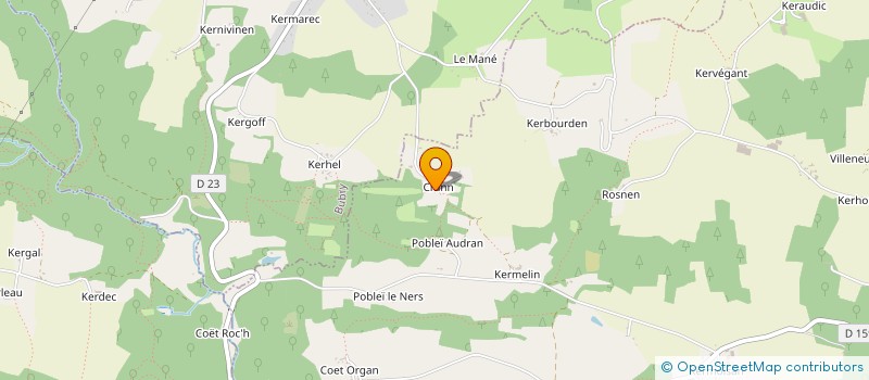 localisation de l'entreprise AVIPOM' à PLUMELIAU-BIEUZY