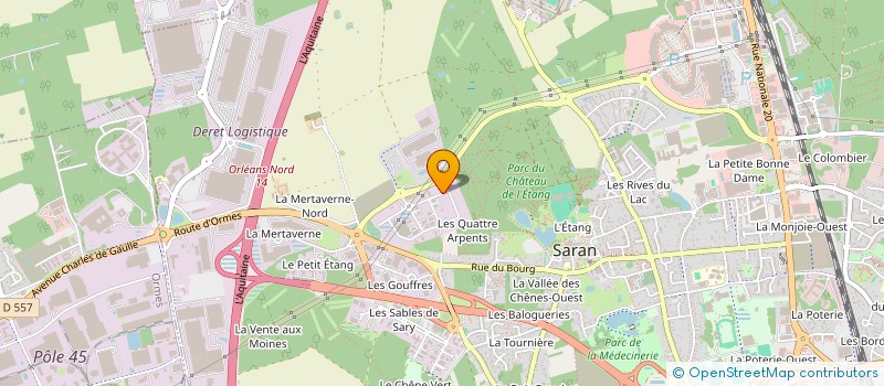 localisation de l'entreprise AVIPUR à SARAN