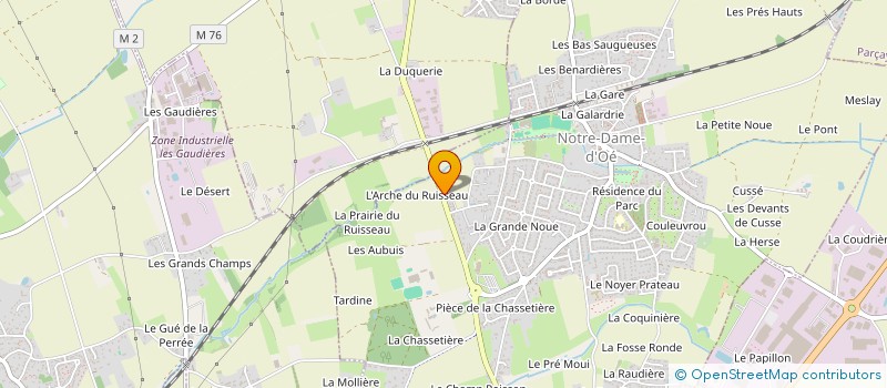 localisation de l'entreprise AVIPUR TOURAINE à NOTRE-DAME-D'OE