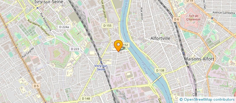 localisation de l'entreprise AVIR à VITRY-SUR-SEINE