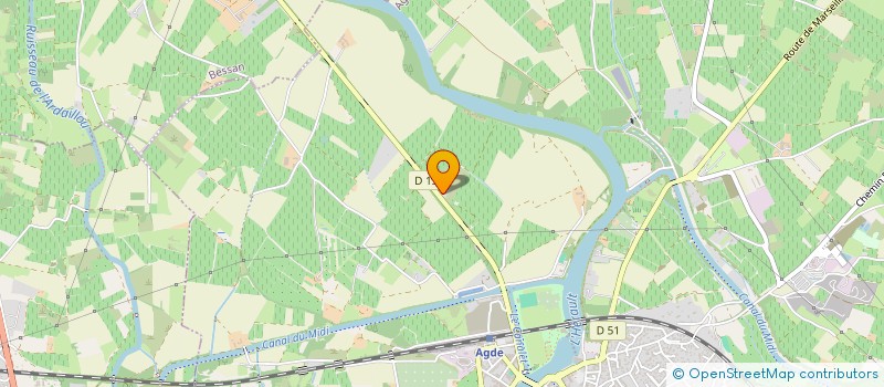 localisation de l'entreprise AVIRON AGATHOIS  AGDE