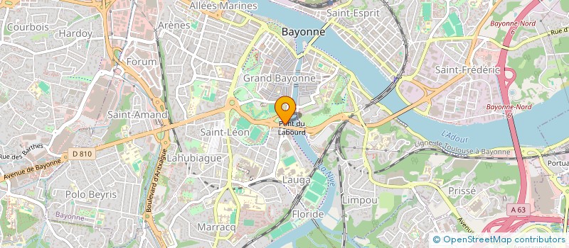 localisation de l'entreprise AVIRON BAYONNAIS à BAYONNE