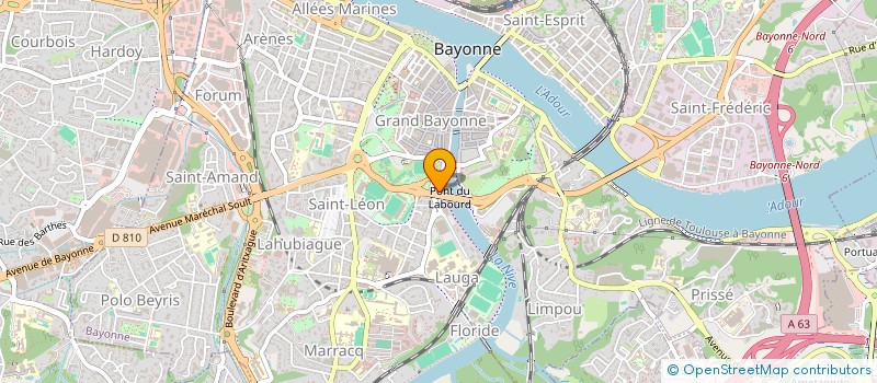 localisation de l'entreprise AVIRON BAYONNAIS FOOTBALL CLUB à BAYONNE