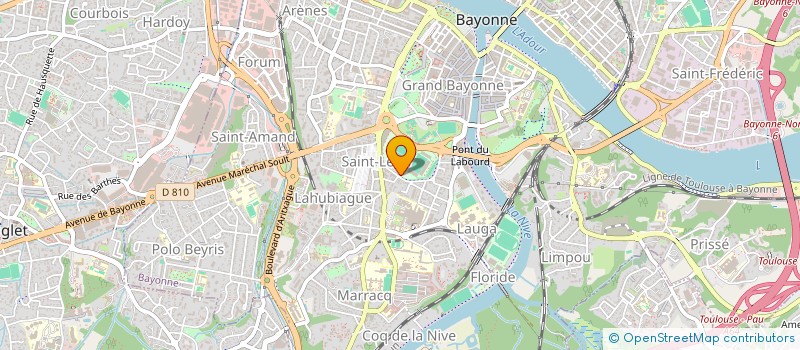 localisation de l'entreprise AVIRON BAYONNAIS RUGBY PRO EVENTS à BAYONNE