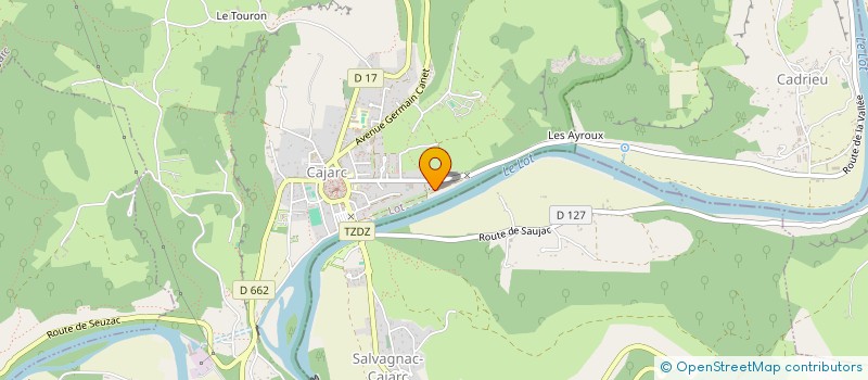 localisation de l'entreprise AVIRON CLUB CAJARCOIS  CAJARC