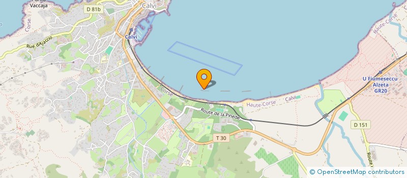 localisation de l'entreprise AVIRON CLUB CALVI SEMPER FIDELIS à CALVI