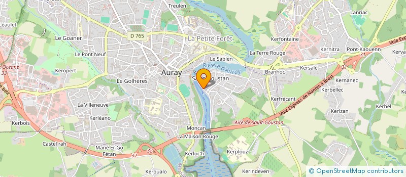 localisation de l'entreprise AVIRON-CLUB D'AURAY à AURAY