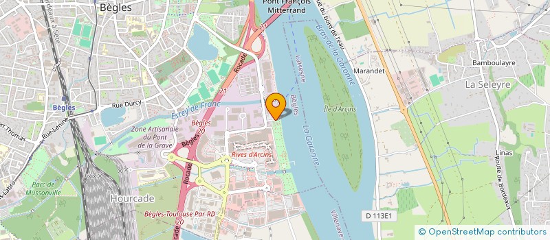 localisation de l'entreprise AVIRON CLUB DE BORDEAUX-BEGLES à BEGLES