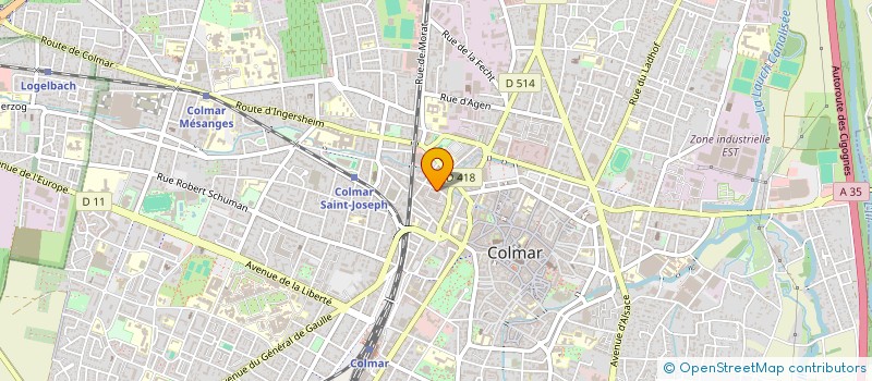 localisation de l'entreprise AVIRON CLUB DE LA REGION DE COLMAR  COLMAR