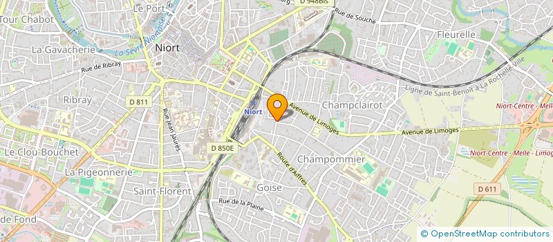 localisation de l'entreprise AVIRON CLUB NIORTAIS  NIORT