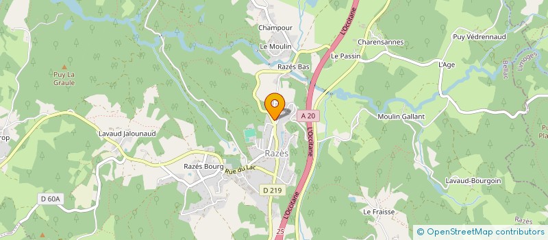 localisation de l'entreprise AVIRON DU HAUT LIMOUSIN à RAZES