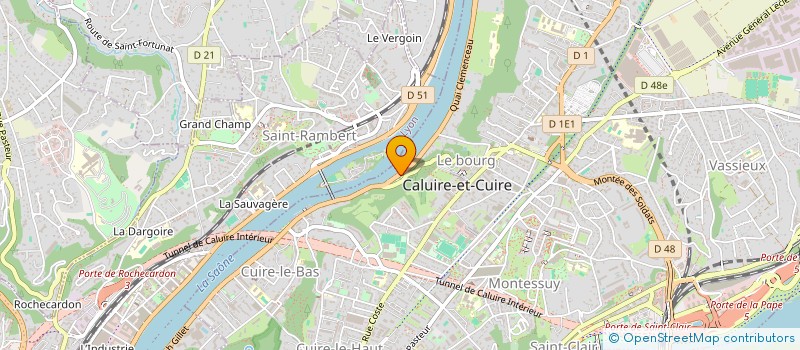 localisation de l'entreprise AVIRON UNION NAUTIQUE DE LYON à CALUIRE-ET-CUIRE