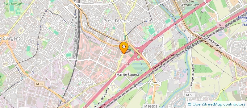 localisation de l'entreprise AVIROS à MONTPELLIER