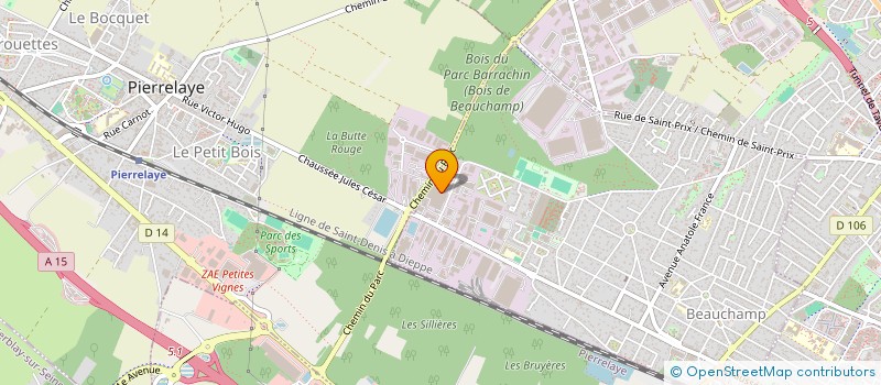 localisation de l'entreprise AVIS +  BEAUCHAMP