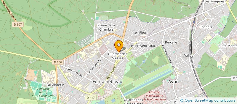 localisation de l'entreprise AVISAINE  FONTAINEBLEAU