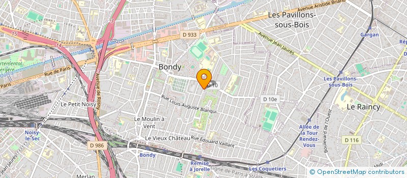 localisation de l'entreprise AVISHA à BONDY