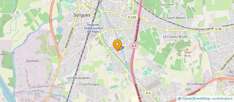 localisation de l'entreprise AVISHIP à SORGUES