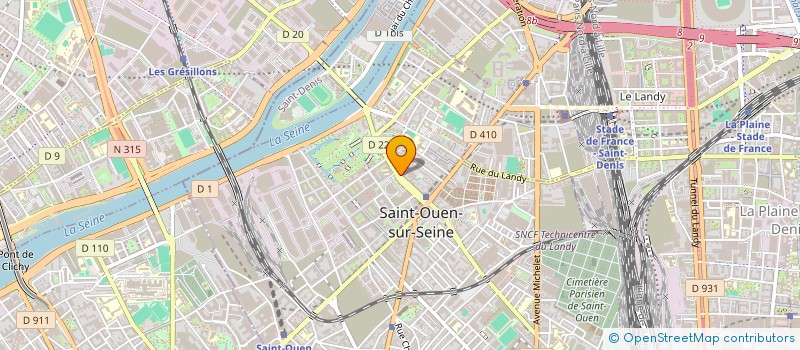 localisation de l'entreprise AVISOFOR à SAINT-OUEN-SUR-SEINE