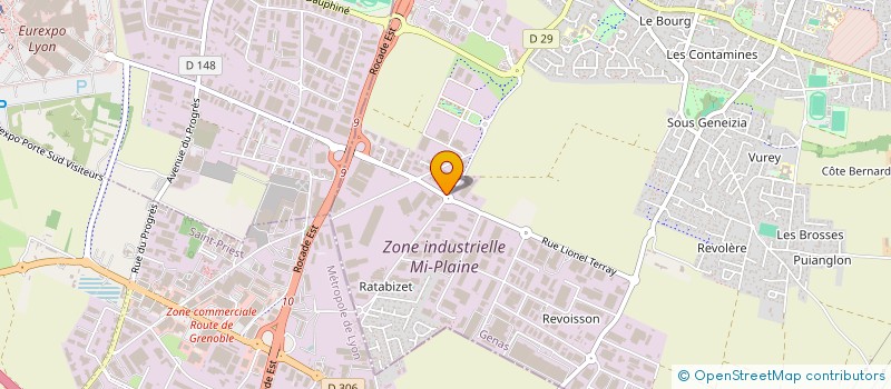 localisation de l'entreprise AVISUM à GENAS