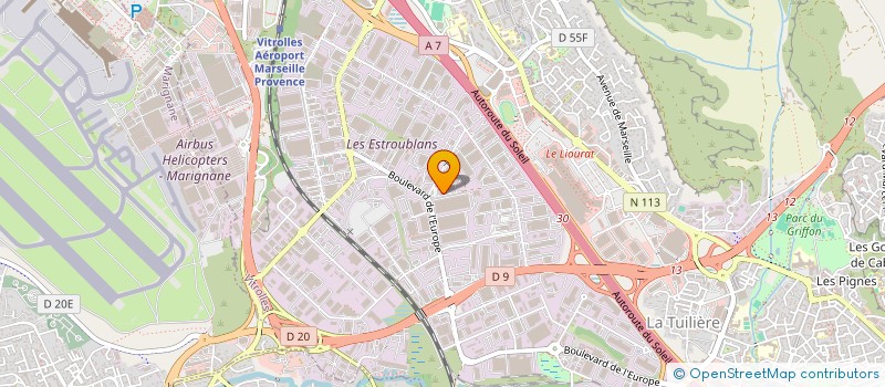 localisation de l'entreprise AVITEXT à VITROLLES
