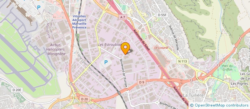 localisation de l'entreprise AVITRAX à VITROLLES