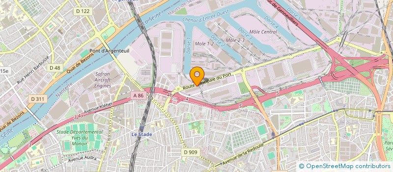 localisation de l'entreprise AVITRAX PARIS à GENNEVILLIERS