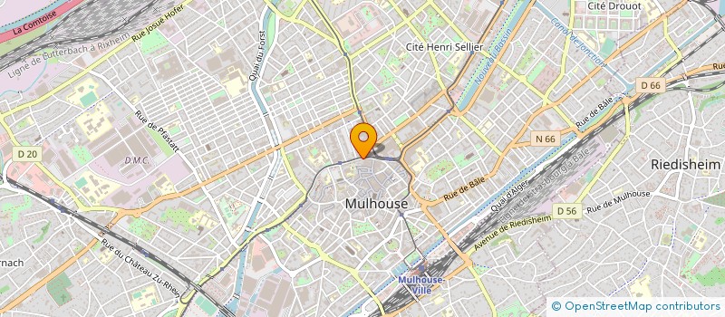 localisation de l'entreprise AVIV  MULHOUSE