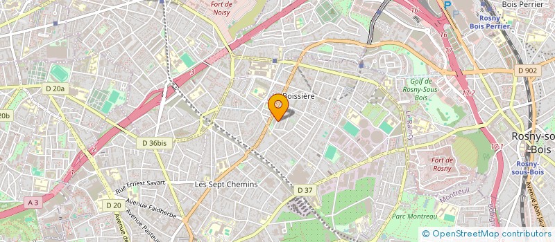 localisation de l'entreprise AVIV-FONCIER à MONTREUIL